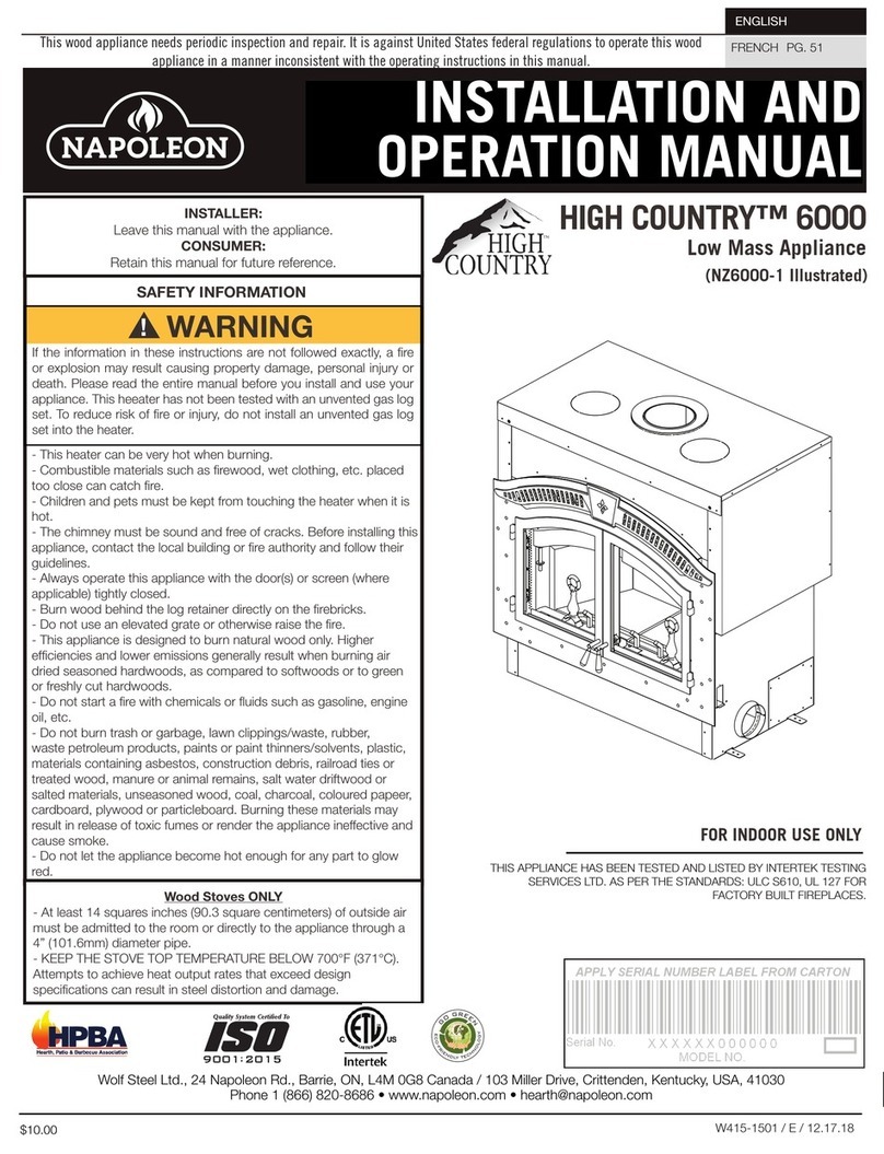 Napoleon High Country 6000 Series User manual