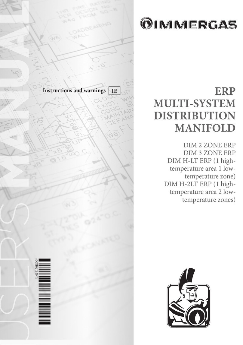 Immergas DIM 2 ZONE ErP Instructions and warnings