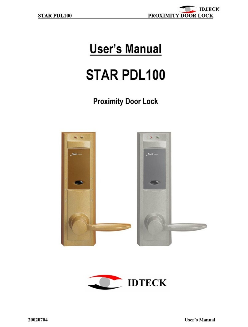 IDTECK STAR PDL100 user manual