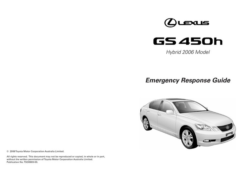 Lexus GS 450h 2006 User manual