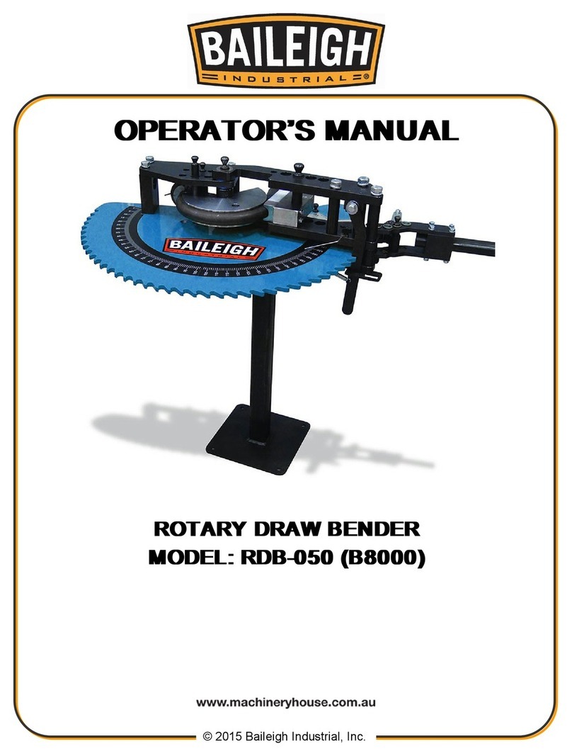 Baileigh RDB-050 Operator's manual