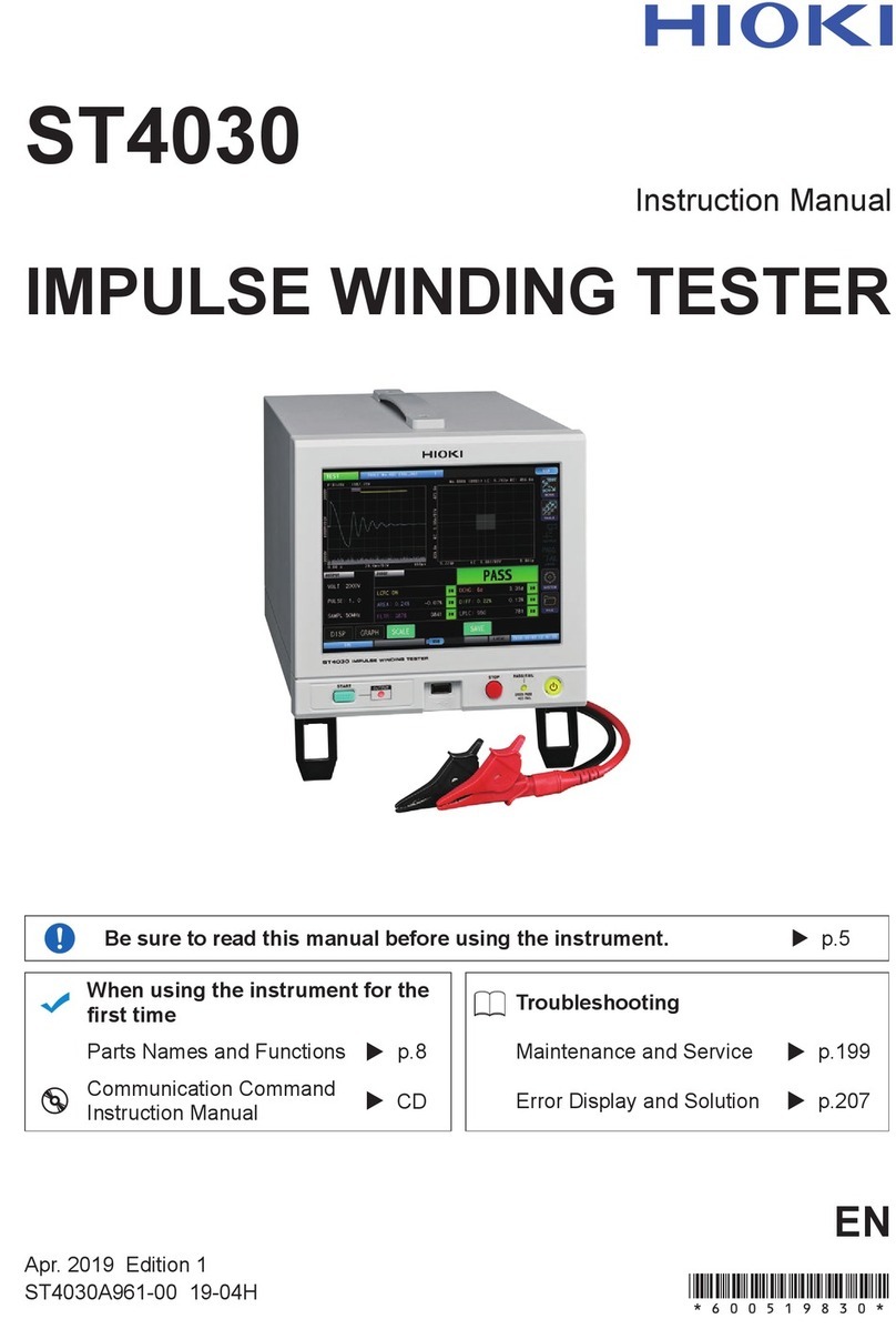 Hioki ST4030 User manual