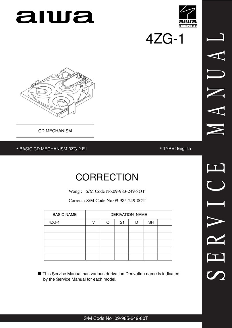 Aiwa 4ZG-1 Service manual