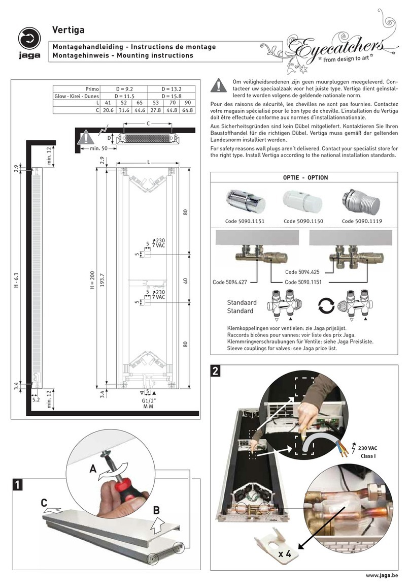 Jaga Vertiga Mounting instructions Jaga Vertiga Mounting instructions