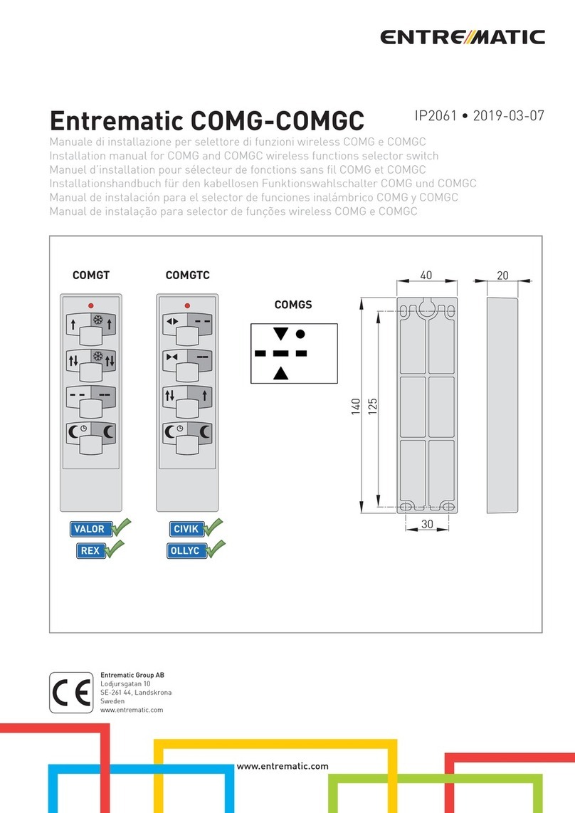 Entrematic COMG User manual