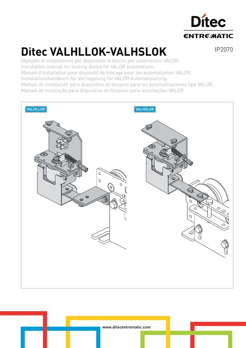 Entrematic Ditec VALHLLOK User manual