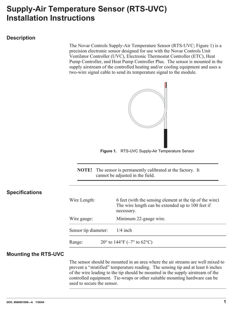 Novar RTS-UVC installation instructions