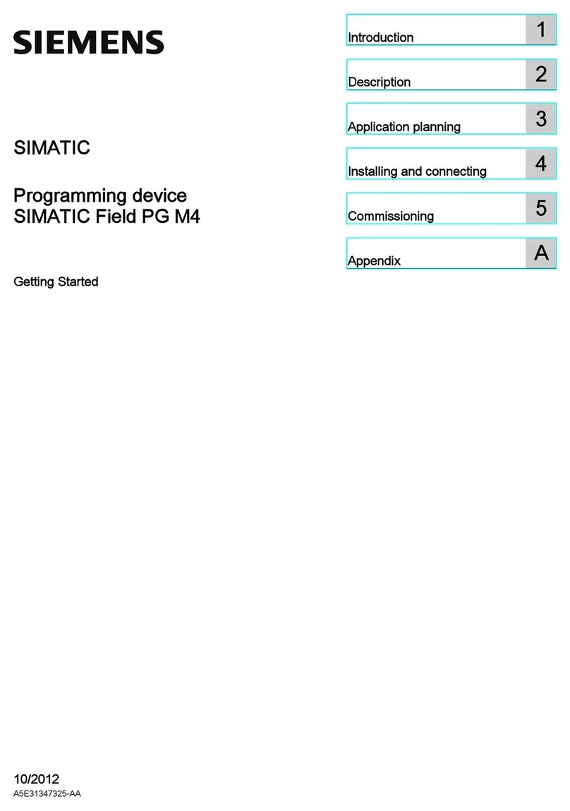 Siemens SIMATIC Field PG M4 Getting started