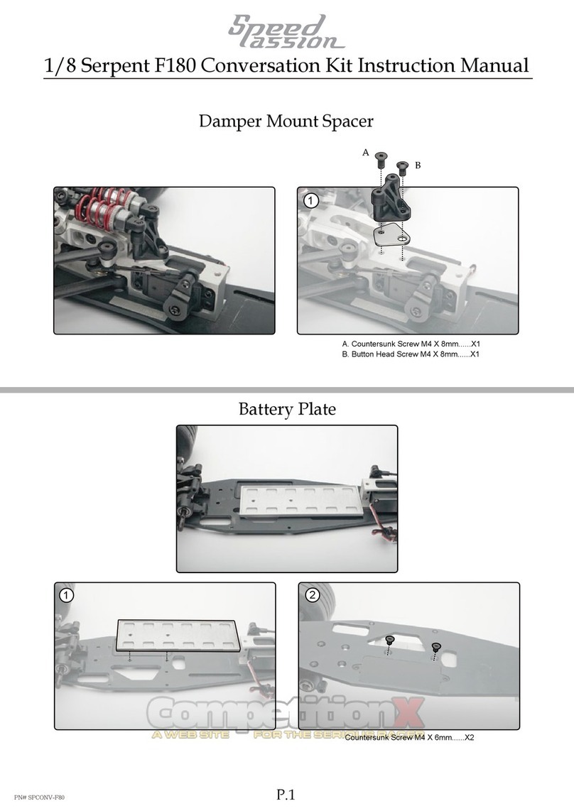 Speed Passion Serpent F180 instruction manual