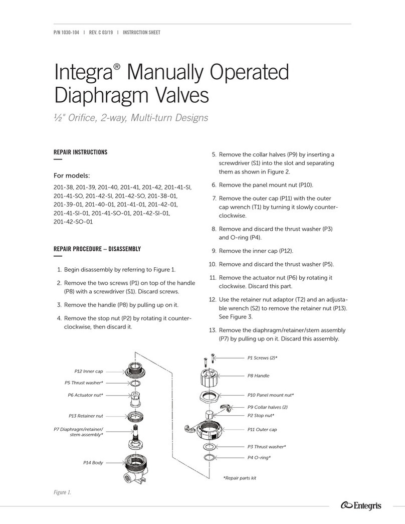 entegris Integra 201-38 instruction sheet entegris Integra 201-38 instruction sheet