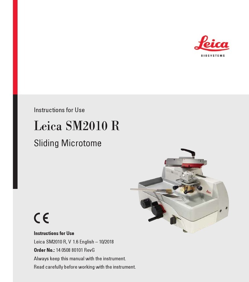 Leica BIOSYSTEMS SM2010 R User manual