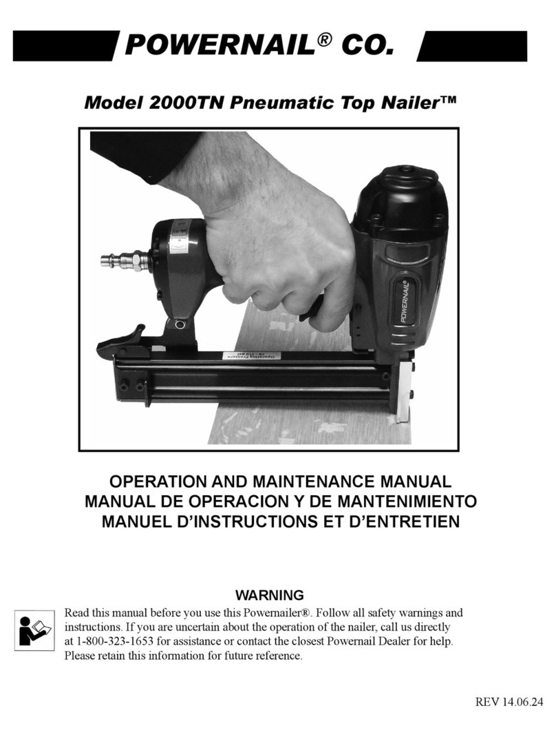 Powernail 2000TN Operation and maintenance manual