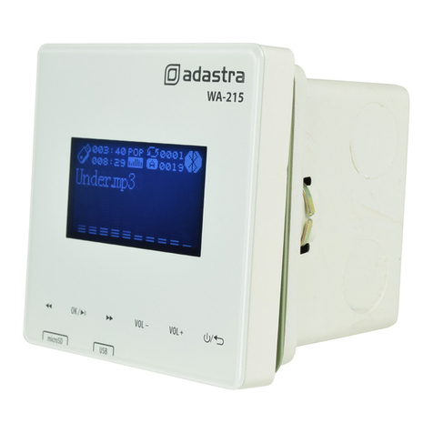 Adastra WA-215-SET User manual