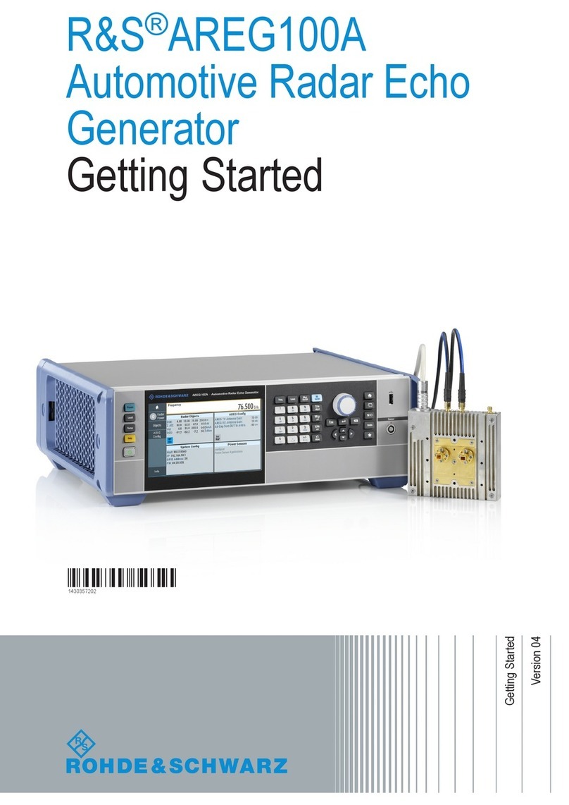 Rohde & Schwarz AREG100A Getting started