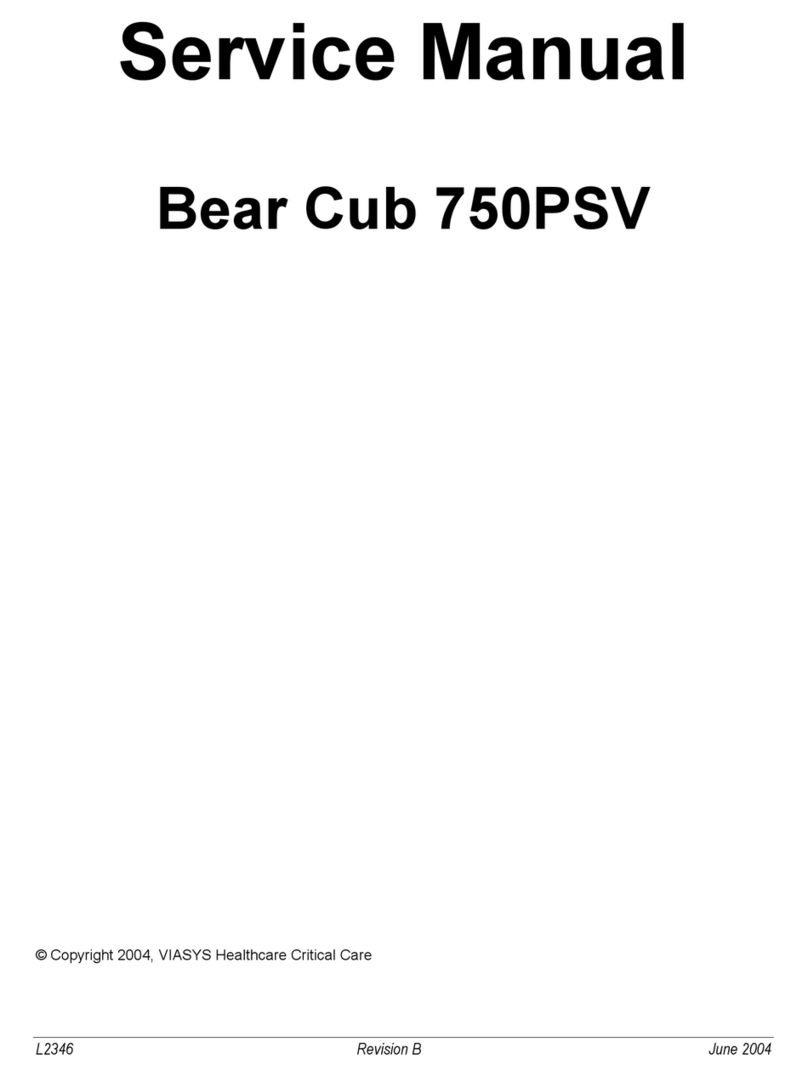 VIASYS Bear Cub 750PSV Service manual