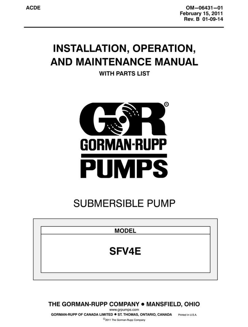 GORMAN-RUPP SF SERIES Installation guide