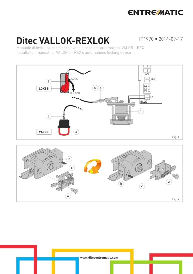Entrematic Ditec VALLOK User manual