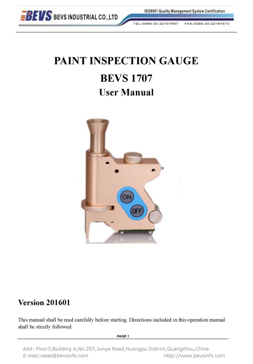BEVS 1707 user manual