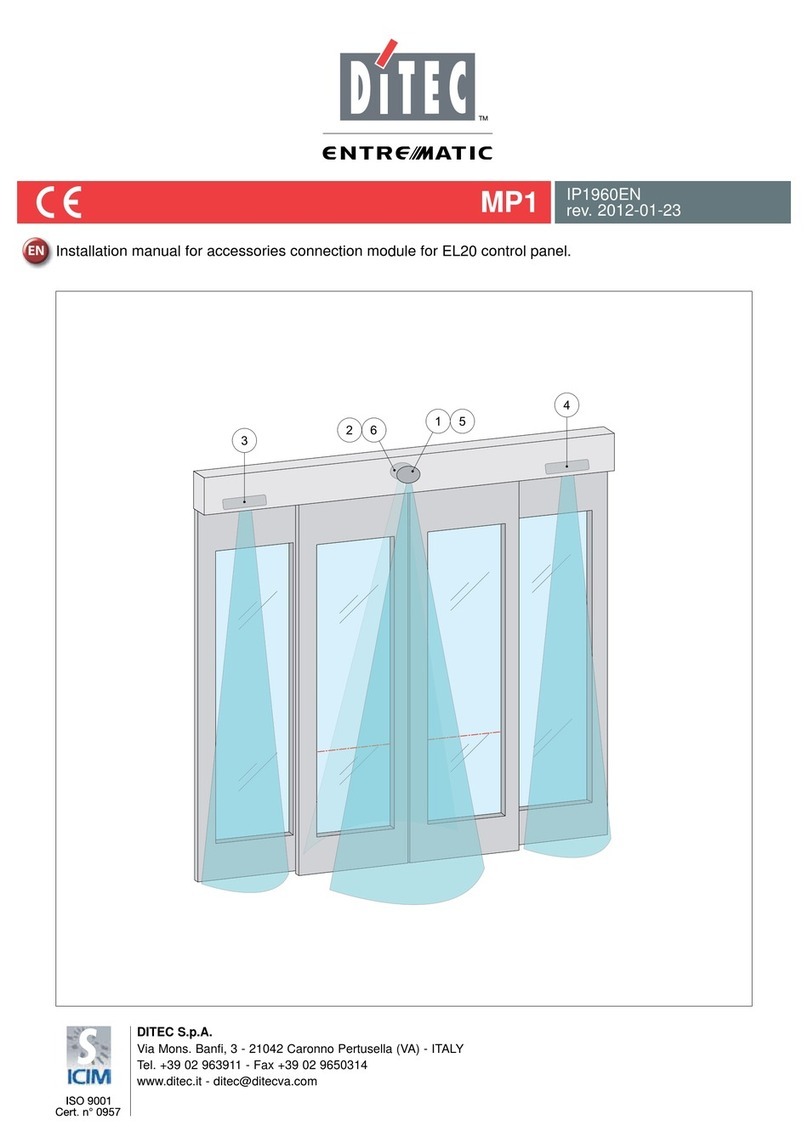 Entrematic Ditec MP1 User manual