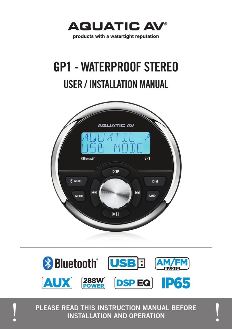Aquatic GP1 User & installation manual