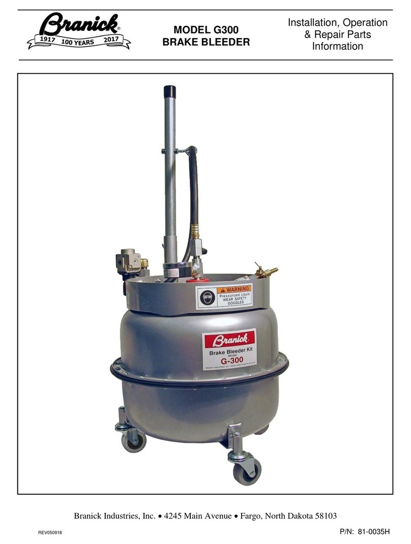 Branick G300 Installation, Operation & Repair Parts Information