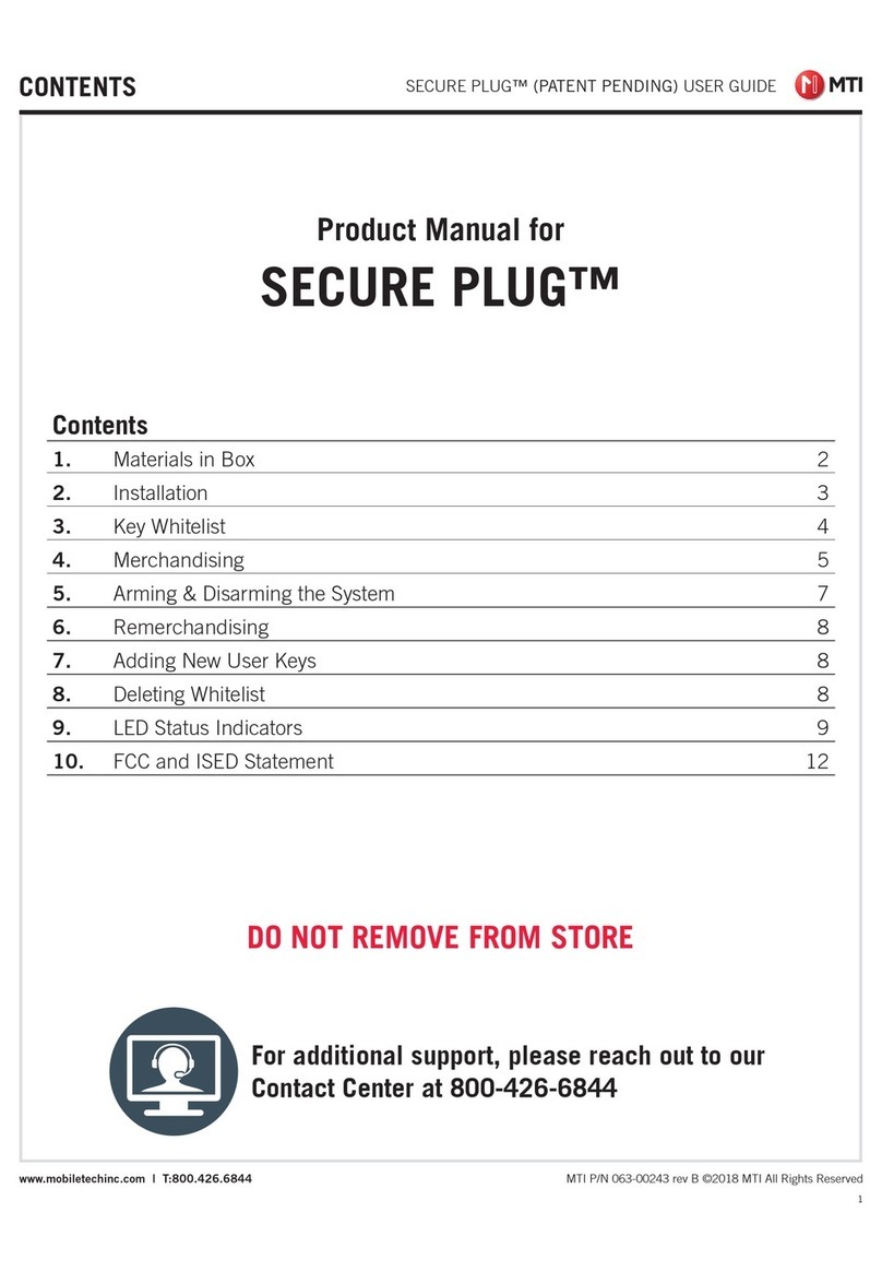 M-TI SECURE PLUG 165-00471 product manual