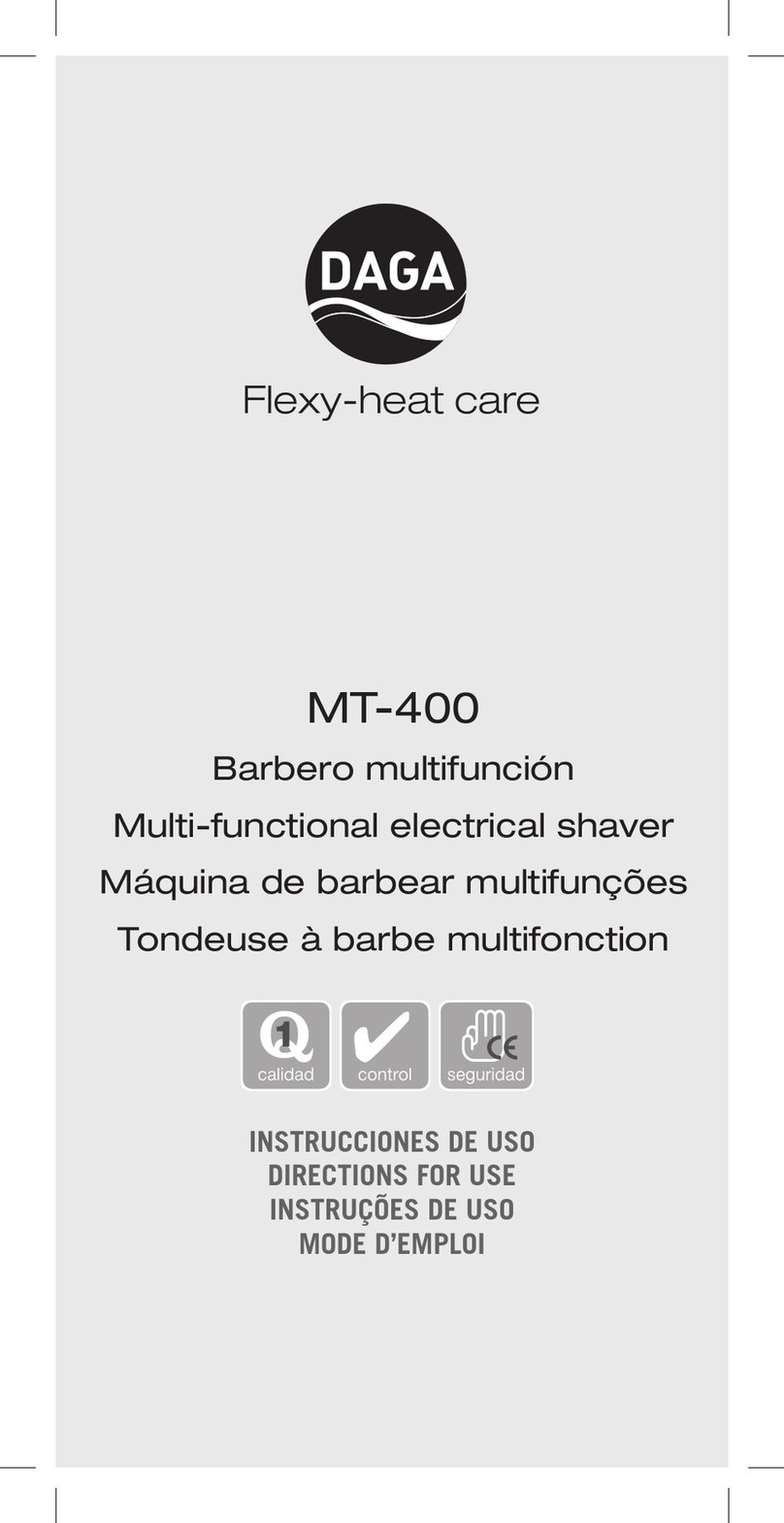 Daga MT-400 Directions for use