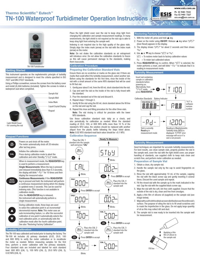 Thermo Scientific Eutech TN-100 User manual