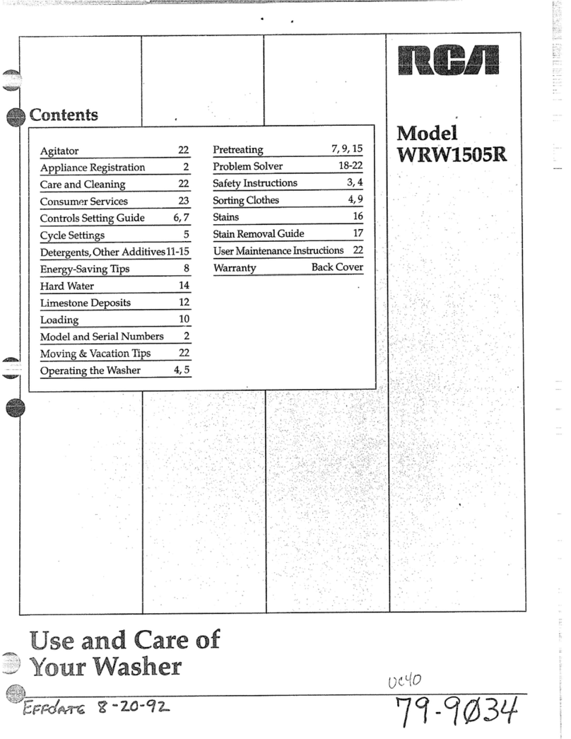 RCA WRW1505R Installation instructions RCA WRW1505R Installation instructions