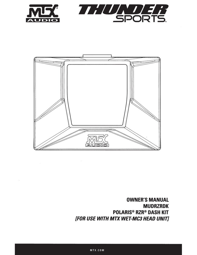 MTX Thunder Sports AWMC3 User manual