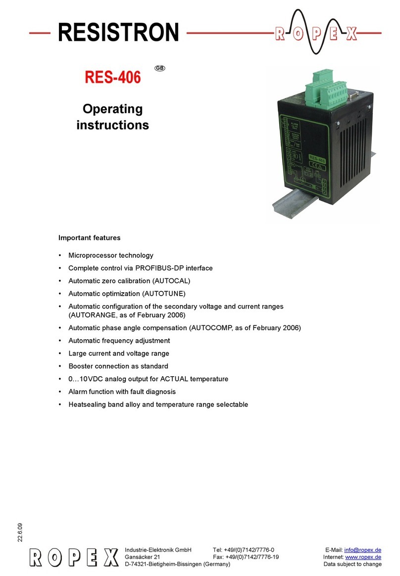 Ropex RESISTRON RES-406 User manual