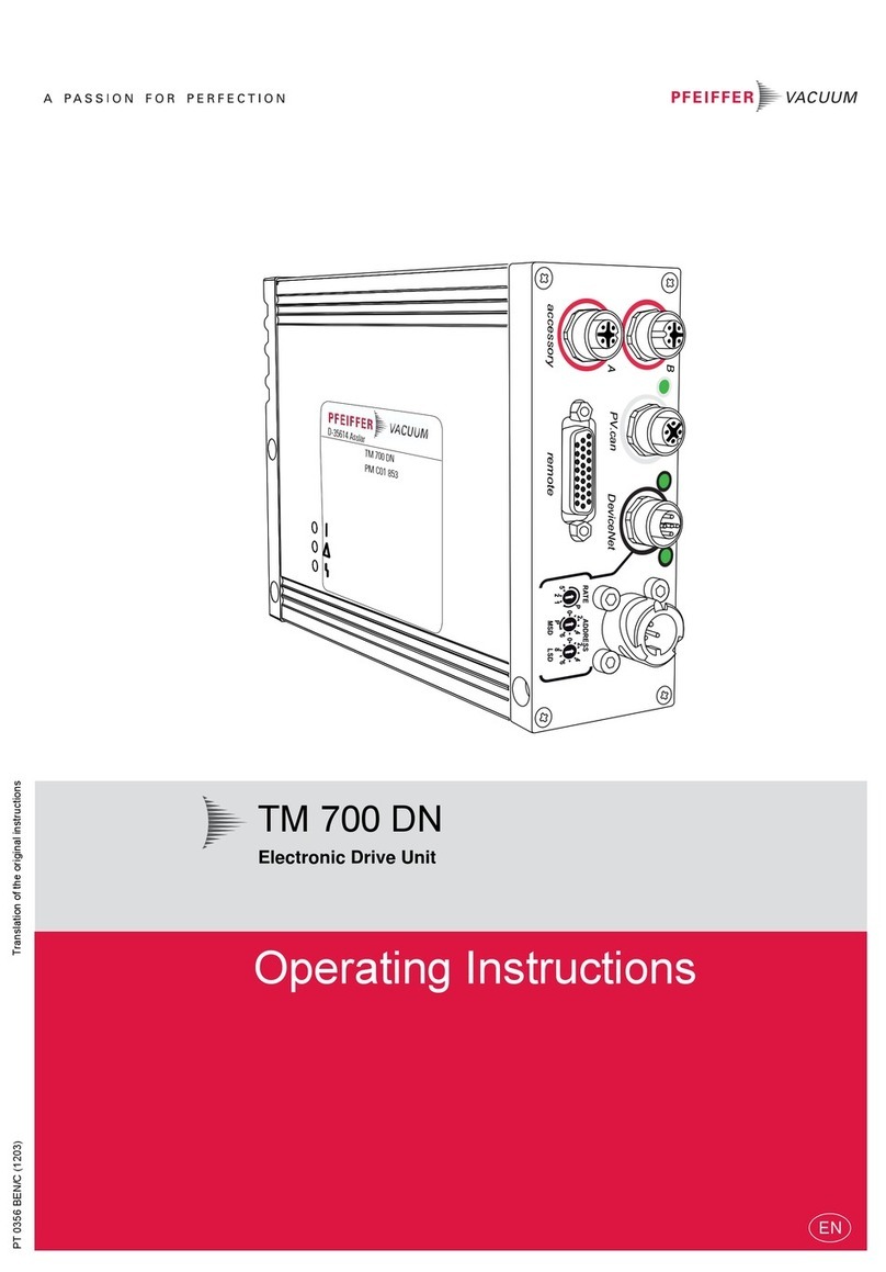 Pfeiffer Vacuum TM 700 DN User manual