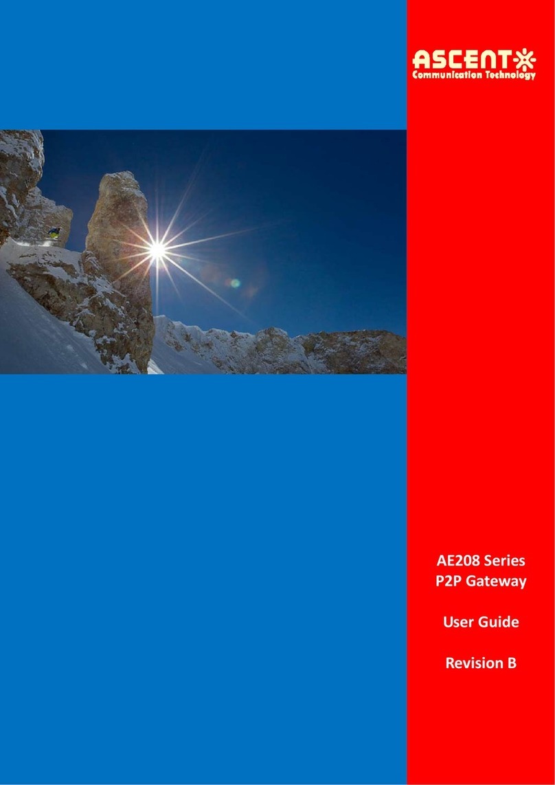 Ascent Communication Technology AE208 Series user guide Ascent Communication Technology AE208 Series user guide