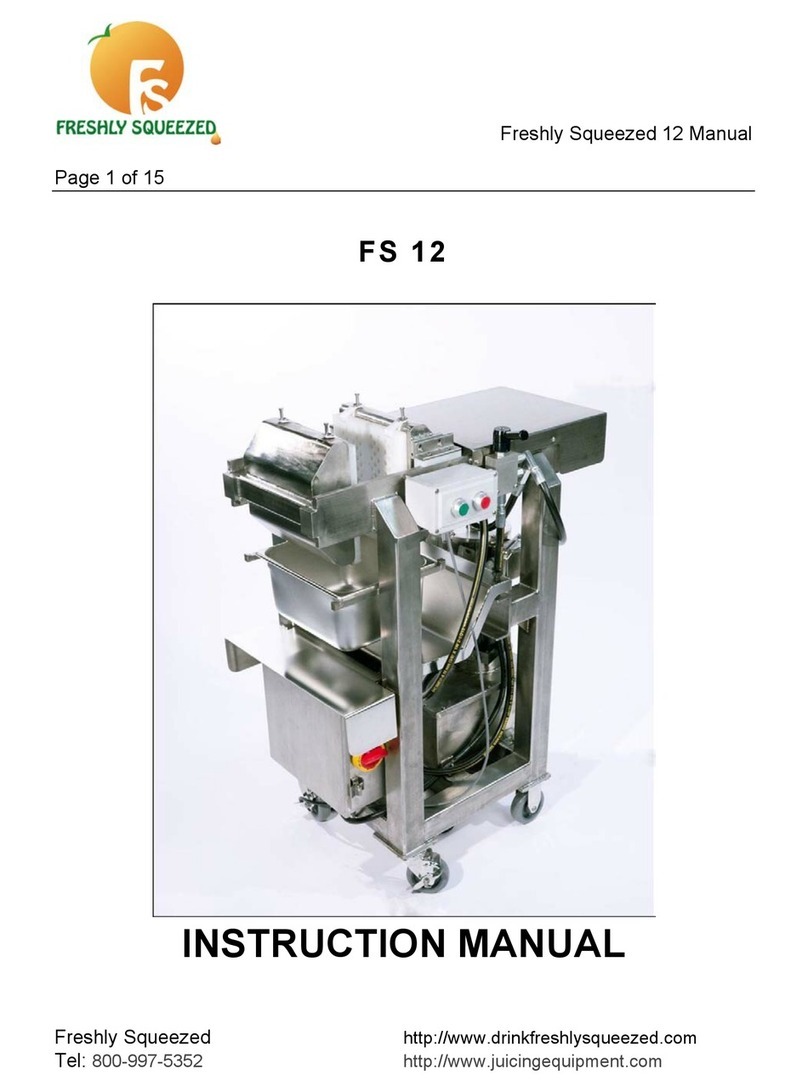 Freshly Squeezed FS 12 User manual