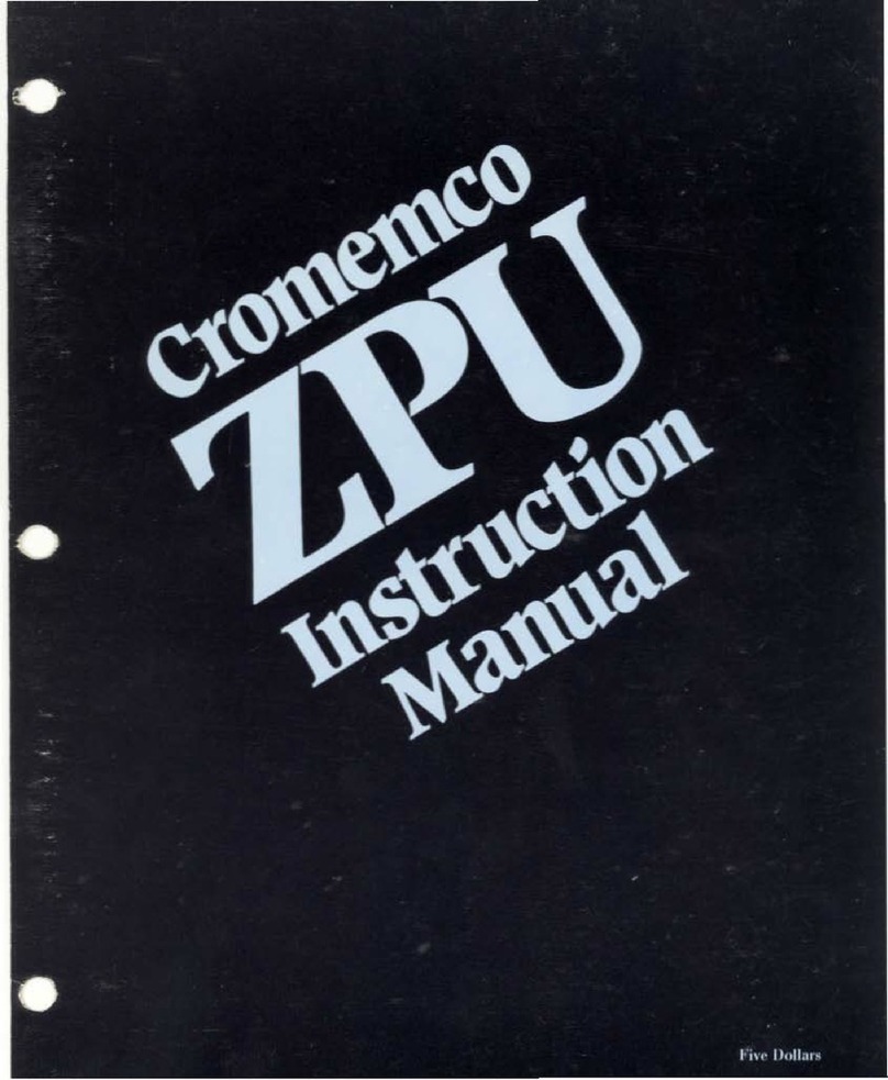 Cromemco ZPU instruction manual