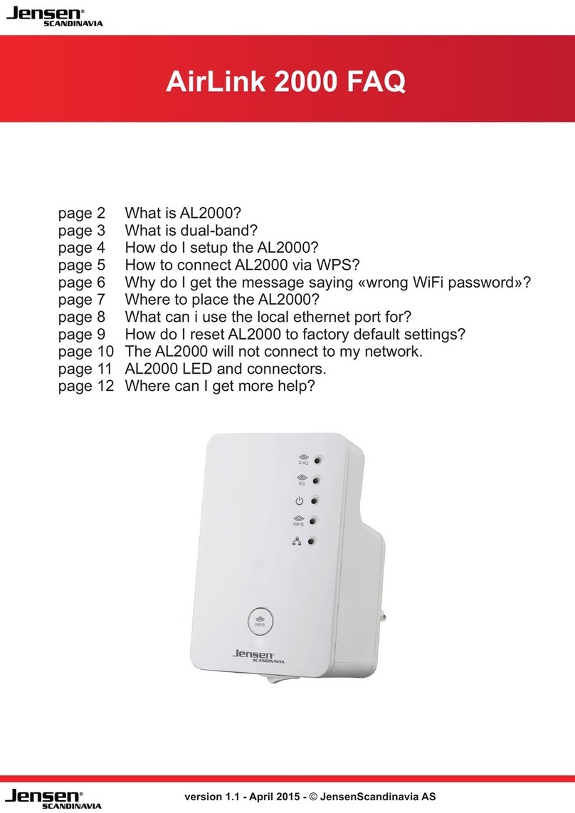 Jensen AirLink 2000 Faq