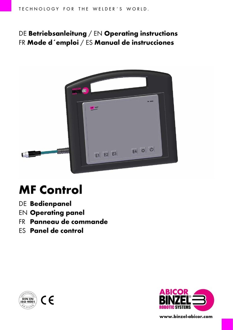 Abicor Binzel MF Control operating instructions