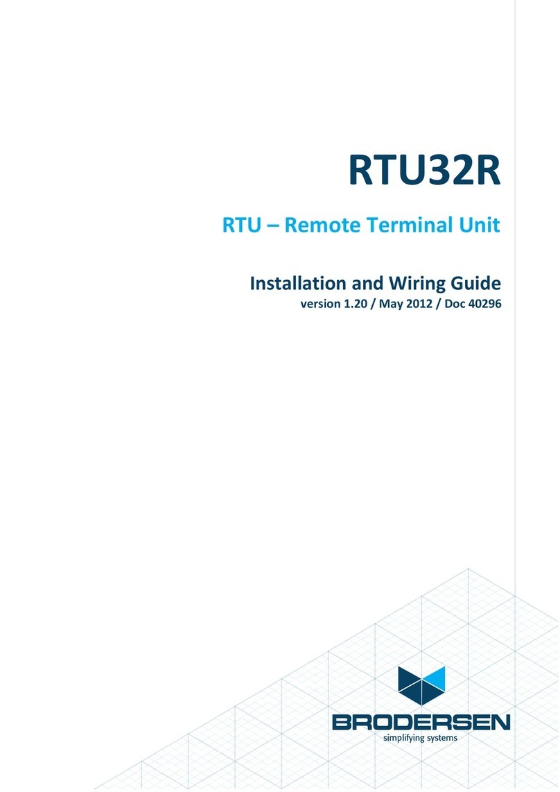Brodersen RTU32R Installation and wiring guide