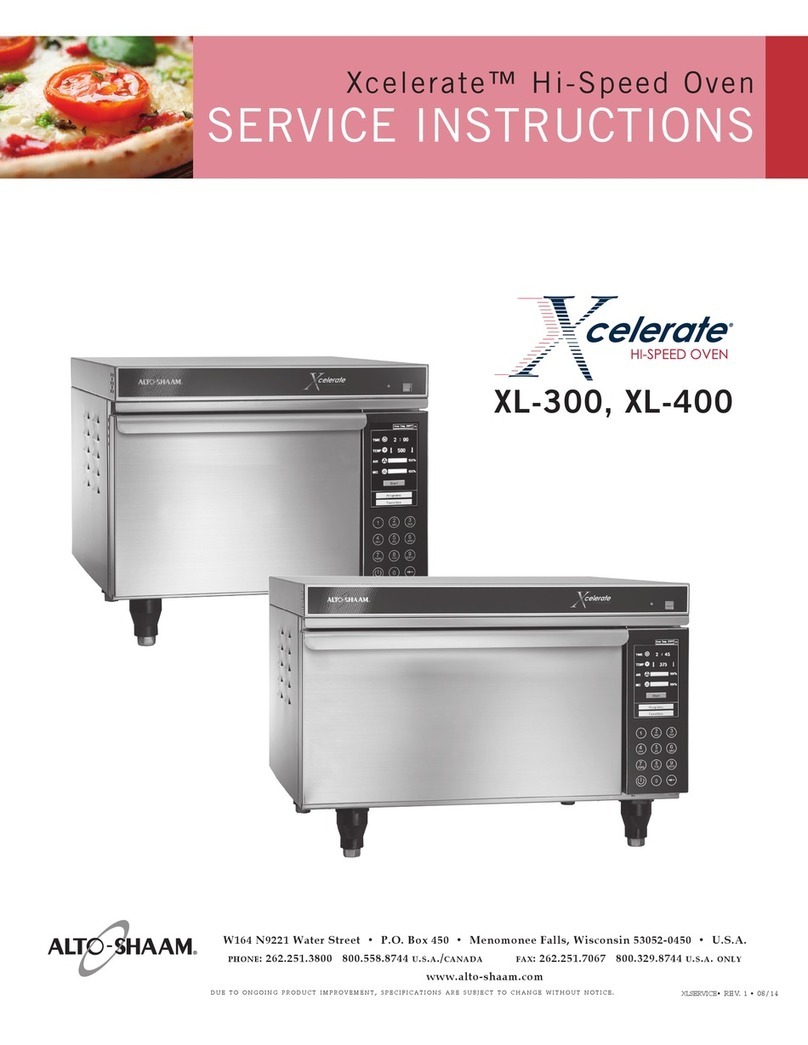 Alto-Shaam xcelerate XL-400 Service instructions