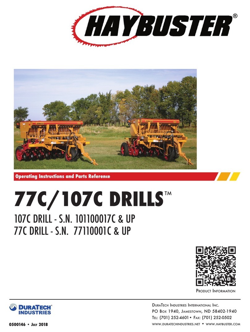 Duratech HAYBUSTER 77C DRILL Operating instructions and parts manual