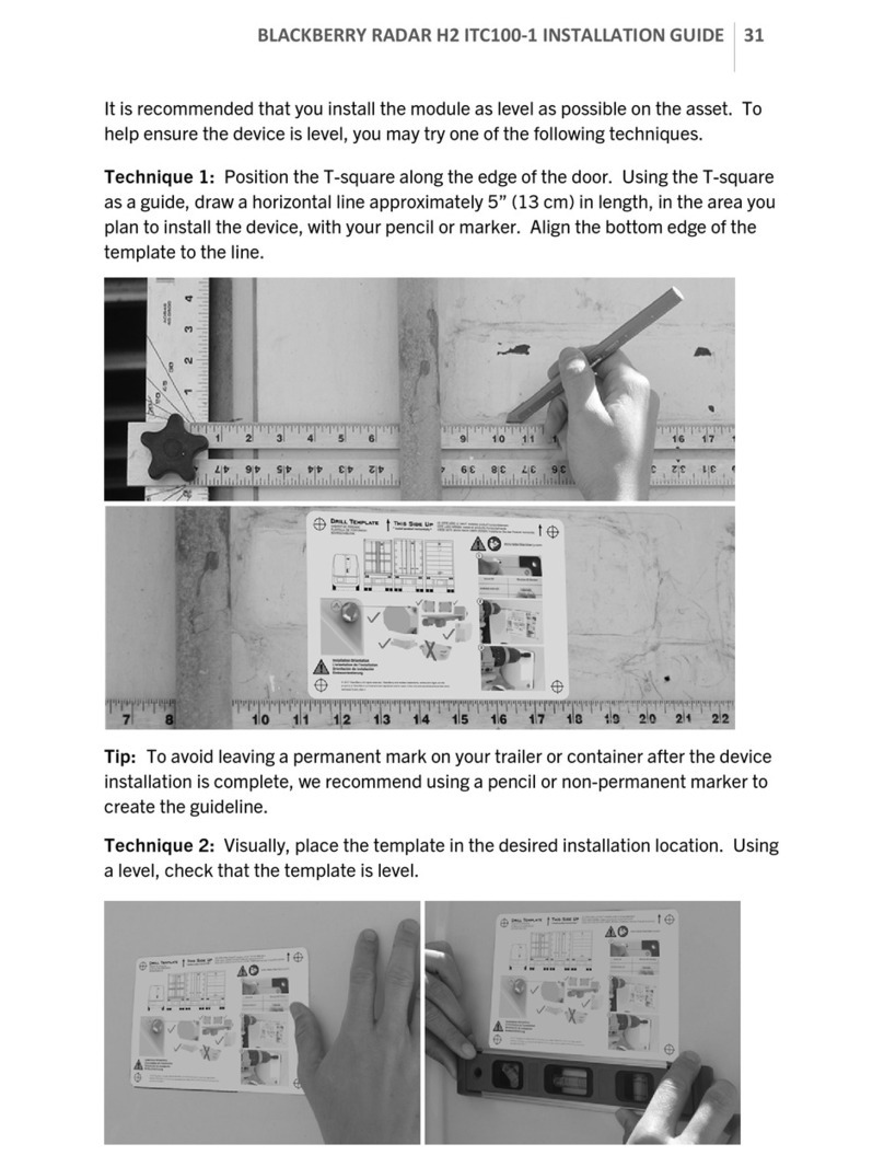 Blackbe;rry RADAR H2 ITC100-1 User manual