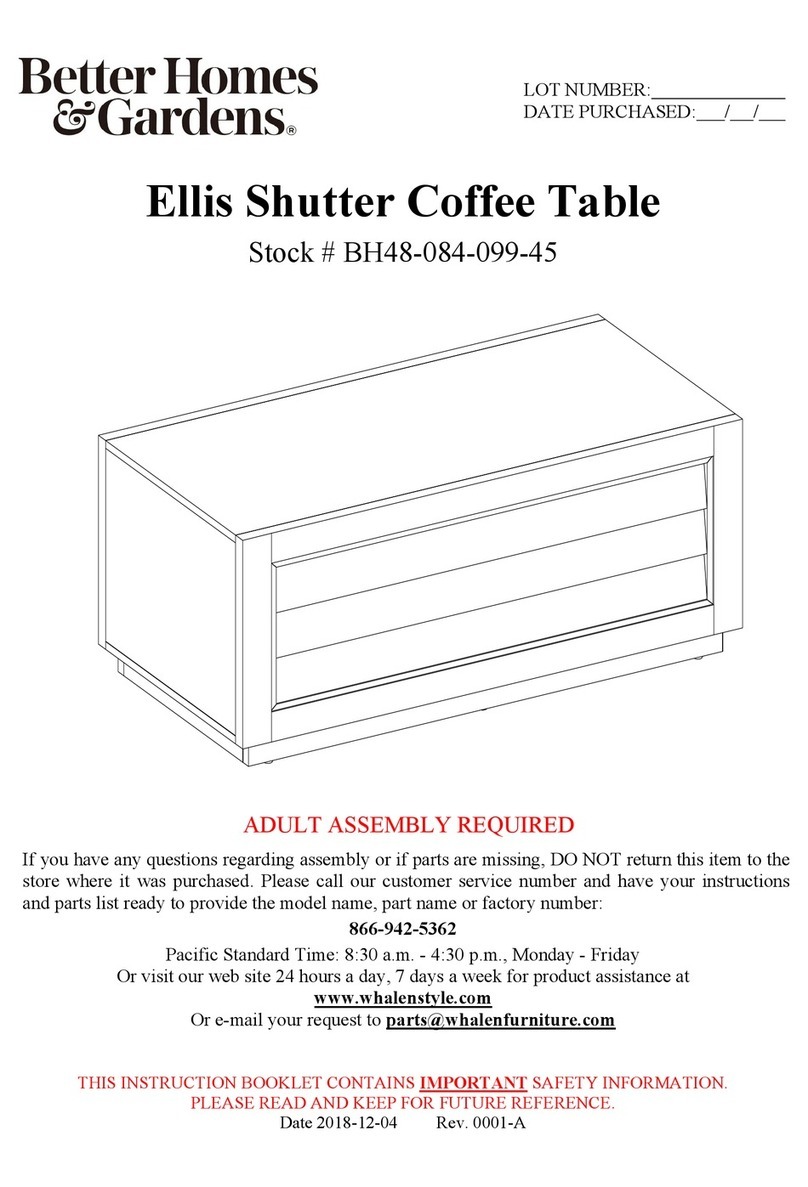 Whalen Better Homes and Gardens Ellis Shutter User manual