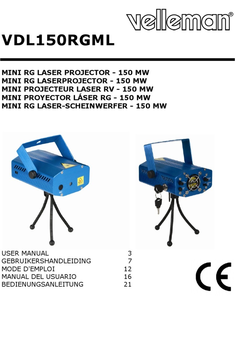 Velleman VDL150RGML user manual