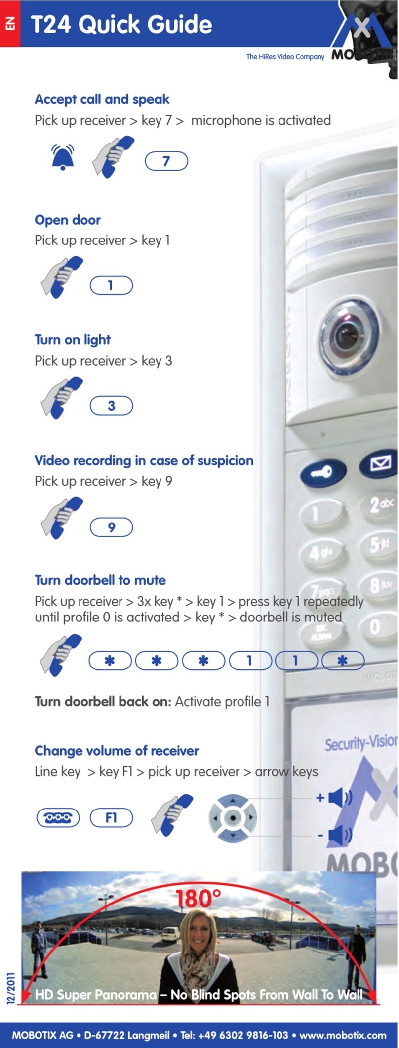 Mobotix T24 quick guide