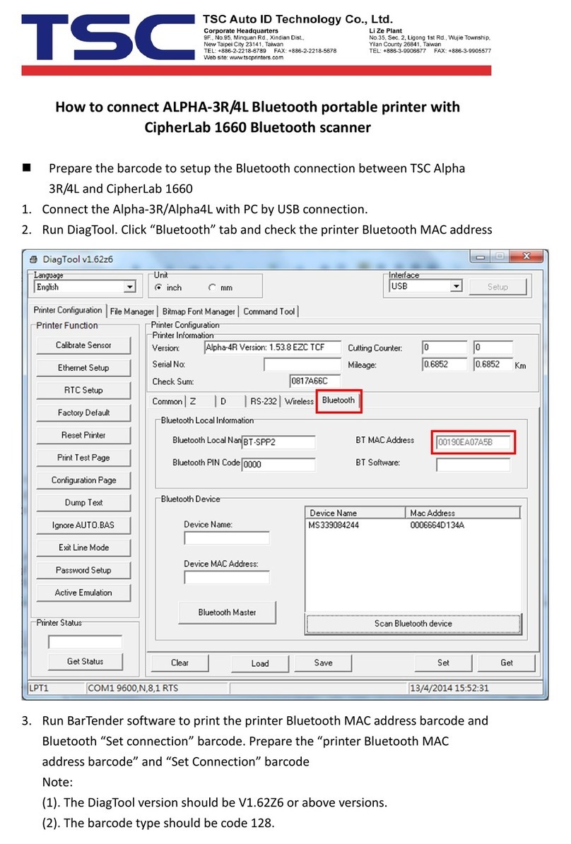 TSC CipherLab 1660 Safety guide