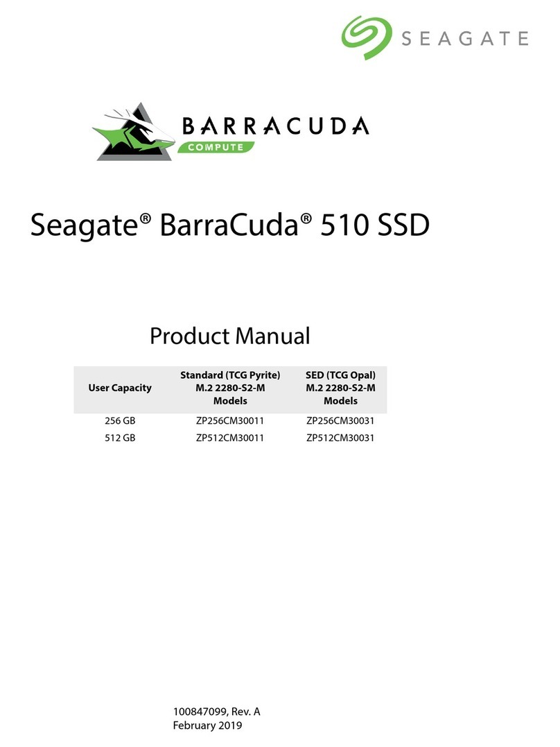 Seagate BarraCuda 510 SSD User manual Seagate BarraCuda 510 SSD User manual