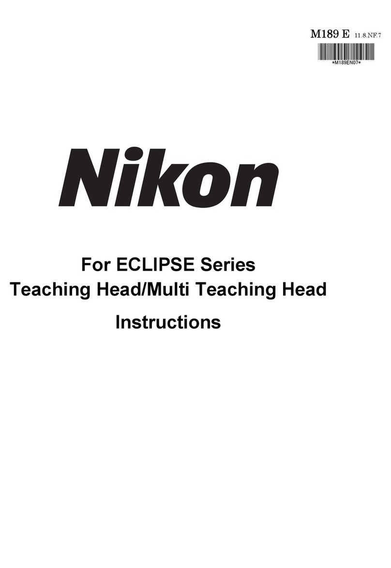 Nikon Eclipse Series User manual
