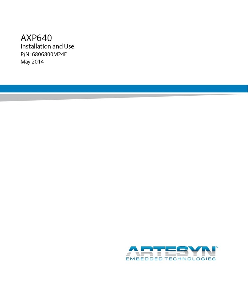 Artesyn AXP640 Installation and use Artesyn AXP640 Installation and use