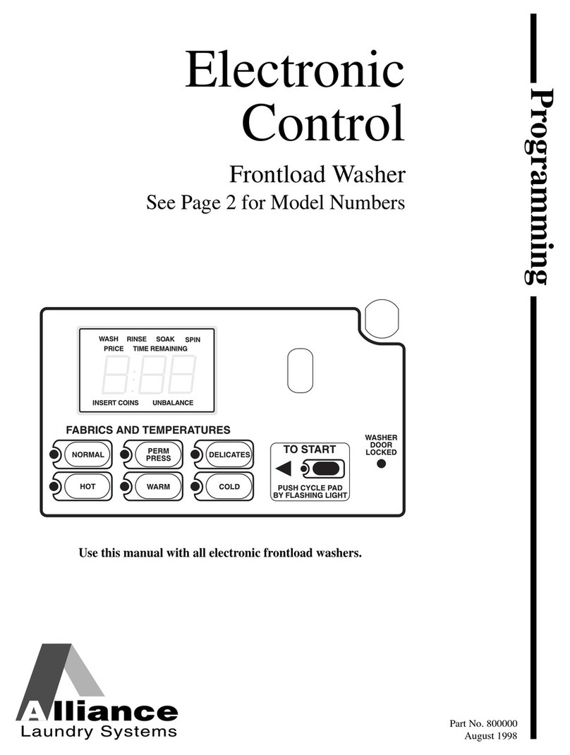 Alliance Laundry Systems HWF561 Owner's manual