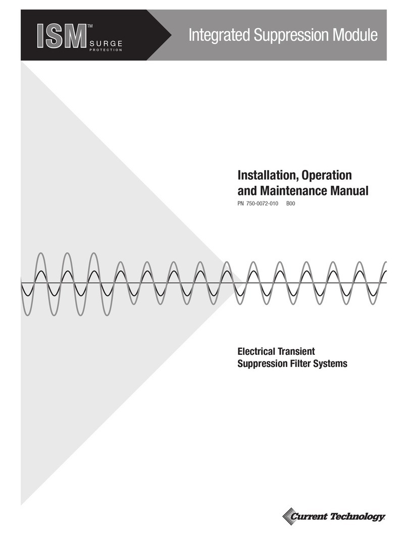 Current Technology ISM Series Installation, operation and maintenance manual